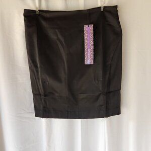 Shape FX women's shapewear pencil skirt black size 8 fully lined